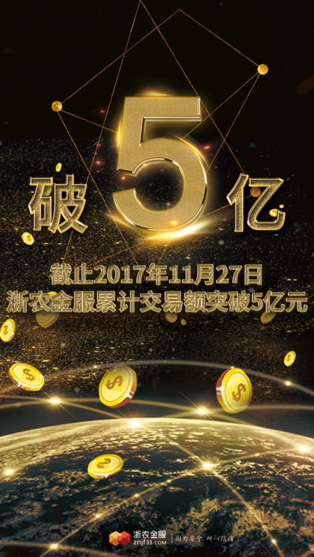 浙農(nóng)金服成交量破5億